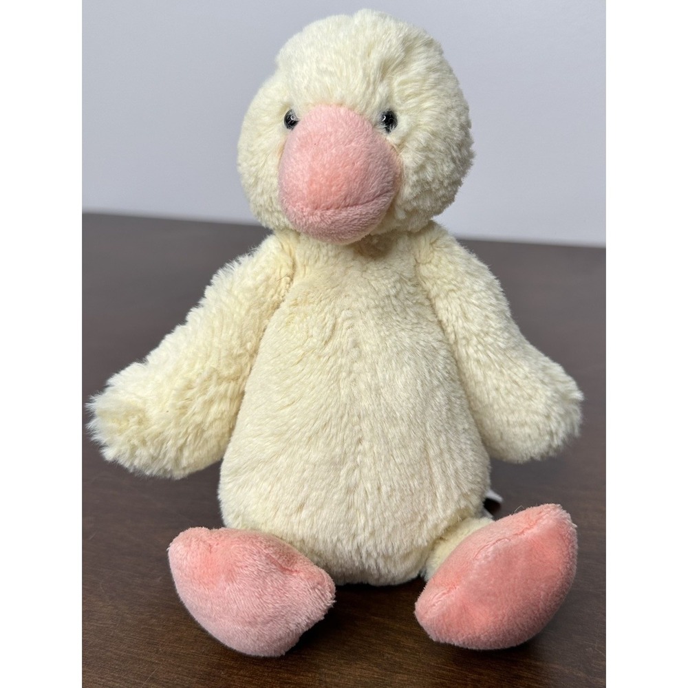 Jellycat Bashful Duck London Soft Yellow Baby Duckling 8" Easter Spring Plush
